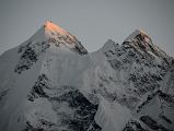 40 Gasherbrum II, Gasherbrum III North Faces At The End Of Sunset From Gasherbrum North Base Camp In China 